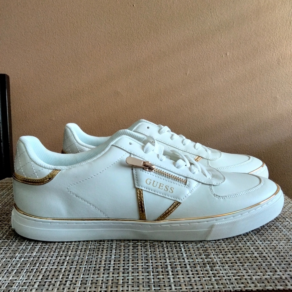 Guess White and Gold.